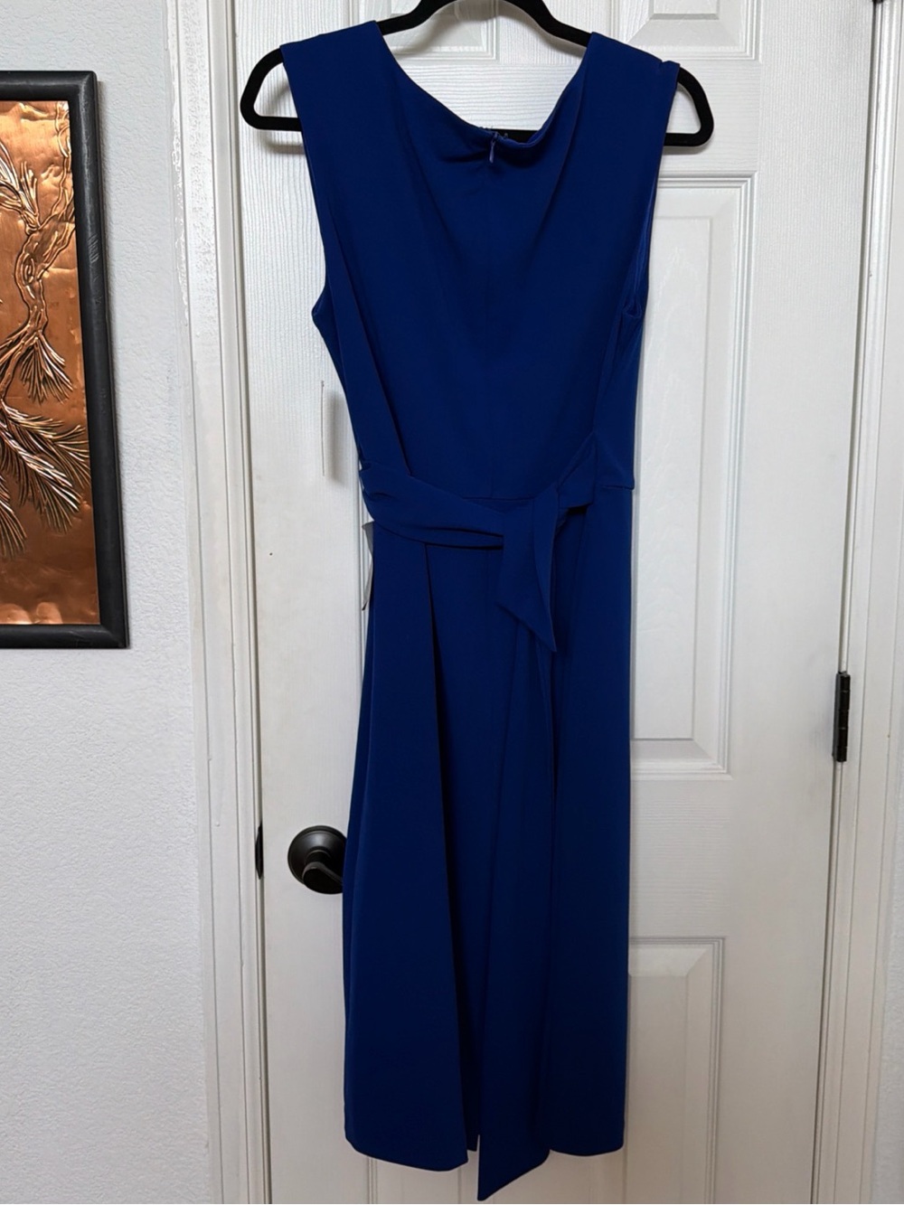 New with tags Class Tahari ASL Sleeveless Sheath Dress in Royal Blue - Picture 2 of 12